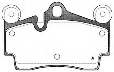 OPEN PARTS bpa099600 -  Комплект тормозных колодок, дисковый тормоз